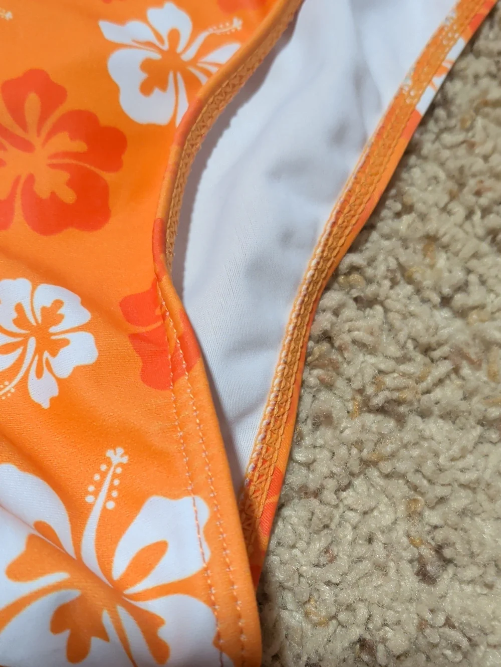 SHEIN orange white